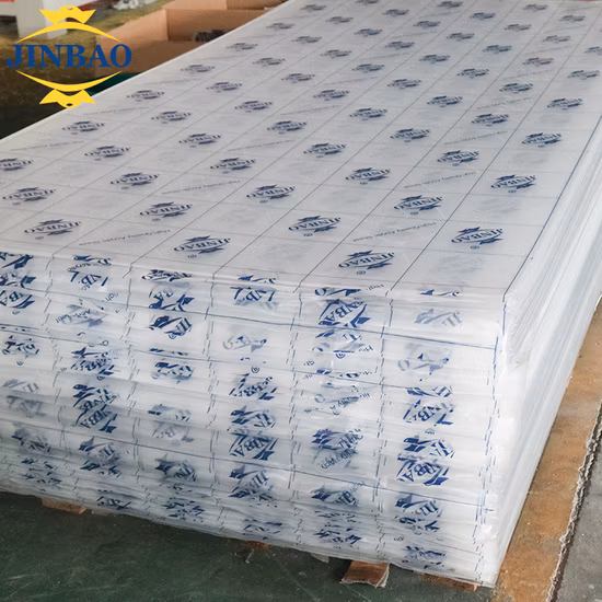 Jinbao High Gloss Co-Extruded 3mm 6mm 10mm 18mm 4X8 Sheets White Core Board Rigid Foam Plastic Forex Sheet PVC